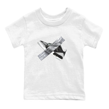 3s Green Glow shirt to match jordans Duct Tape sneaker tees Air Jordan 3 Green Glow SNRT sneaker release tees baby toddler White 2 cotton Shirt