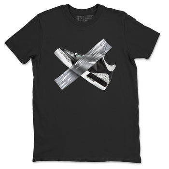 3s Green Glow shirt to match jordans Duct Tape sneaker tees Air Jordan 3 Green Glow SNRT Sneaker Release Tees unisex cotton Black 2 crew neck shirt