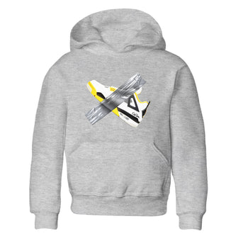 AJ4 Vivid Sulfur shirt to match jordans Duct Tape sneaker tees Air Jordan 4 Vivid Sulfur SNRT sneaker release tees baby toddler Heather Grey 2 cotton Shirt