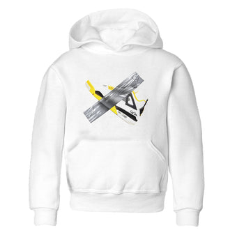 AJ4 Vivid Sulfur shirt to match jordans Duct Tape sneaker tees Air Jordan 4 Vivid Sulfur SNRT sneaker release tees baby toddler White 2 cotton Shirt