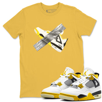 AJ4 Vivid Sulfur shirt to match jordans Duct Tape sneaker tees Air Jordan 4 Vivid Sulfur SNRT Sneaker Release Tees unisex cotton Daisy 1 crew neck shirt