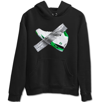Air Jordan 5 Lucky Green shirt to match jordans Duct Tape sneaker tees AJ5 Lucky Green SNRT Sneaker Release Tees unisex cotton Black 2 crew neck shirt
