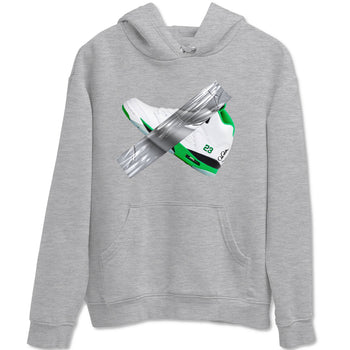 Air Jordan 5 Lucky Green shirt to match jordans Duct Tape sneaker tees AJ5 Lucky Green SNRT Sneaker Release Tees unisex cotton Heather Grey 2 crew neck shirt