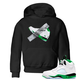 Air Jordan 5 Lucky Green shirt to match jordans Duct Tape sneaker tees AJ5 Lucky Green SNRT sneaker release tees baby toddler Black 1 cotton Shirt
