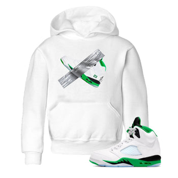 Air Jordan 5 Lucky Green shirt to match jordans Duct Tape sneaker tees AJ5 Lucky Green SNRT sneaker release tees baby toddler White 1 cotton Shirt
