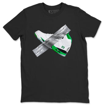 Air Jordan 5 Lucky Green shirt to match jordans Duct Tape sneaker tees AJ5 Lucky Green SNRT Sneaker Release Tees unisex cotton Black 2 crew neck shirt