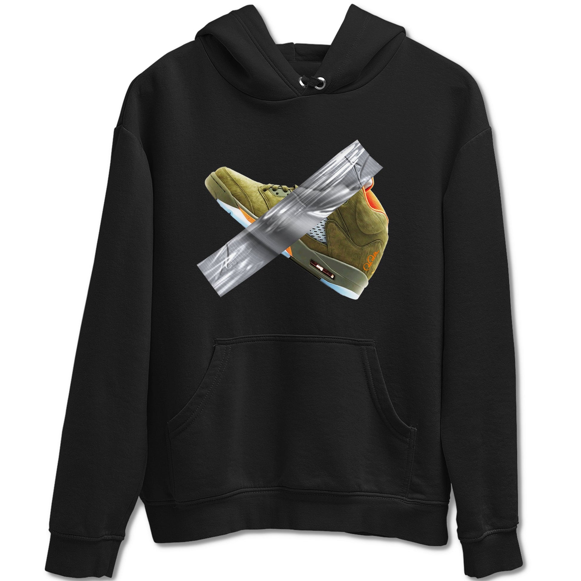 Air Jordan 5 Olive shirt to match jordans Duct Tape sneaker tees AJ5 Olive SNRT Sneaker Release Tees unisex cotton Black 2 crew neck shirt