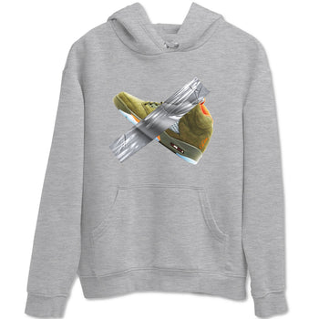 Air Jordan 5 Olive shirt to match jordans Duct Tape sneaker tees AJ5 Olive SNRT Sneaker Release Tees unisex cotton Heather Grey 2 crew neck shirt