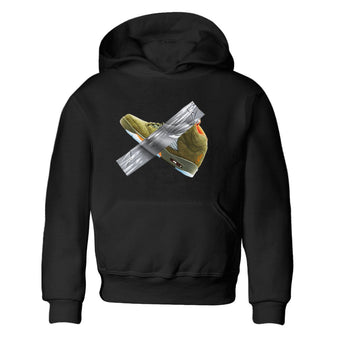Air Jordan 5 Olive shirt to match jordans Duct Tape sneaker tees AJ5 Olive SNRT sneaker release tees baby toddler Black 2 cotton Shirt