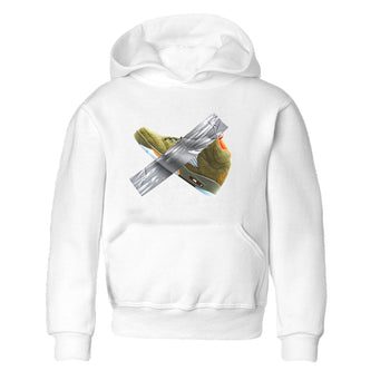 Air Jordan 5 Olive shirt to match jordans Duct Tape sneaker tees AJ5 Olive SNRT sneaker release tees baby toddler White 2 cotton Shirt