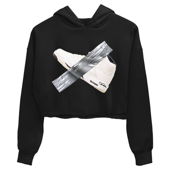 5s Sail shirt to match jordans Duct Tape sneaker tees Air Jordan 5 Sail SNRT Sneaker Release Tees Black 2 crop length shirt