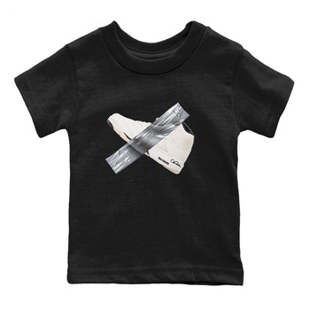 5s Sail shirt to match jordans Duct Tape sneaker tees Air Jordan 5 Sail SNRT sneaker release tees baby toddler Black 2 cotton Shirt