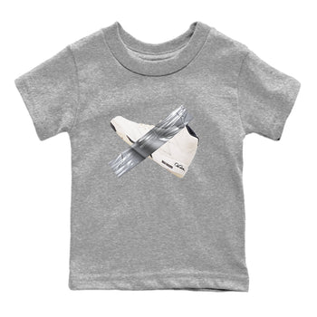 5s Sail shirt to match jordans Duct Tape sneaker tees Air Jordan 5 Sail SNRT sneaker release tees baby toddler Heather Grey 2 cotton Shirt