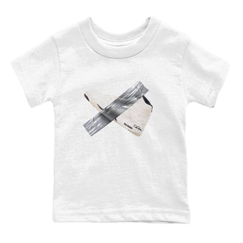 5s Sail shirt to match jordans Duct Tape sneaker tees Air Jordan 5 Sail SNRT sneaker release tees baby toddler White 2 cotton Shirt