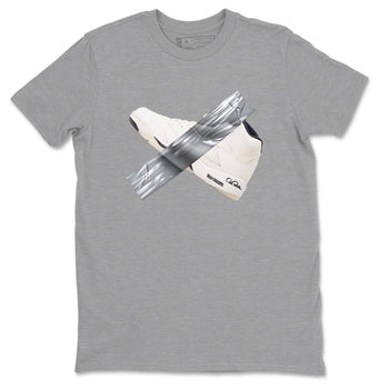 5s Sail shirt to match jordans Duct Tape sneaker tees Air Jordan 5 Sail SNRT Sneaker Release Tees unisex cotton Heather Grey 2 crew neck shirt