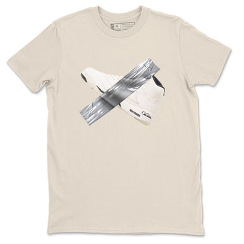 5s Sail shirt to match jordans Duct Tape sneaker tees Air Jordan 5 Sail SNRT Sneaker Release Tees unisex cotton Natural 2 crew neck shirt