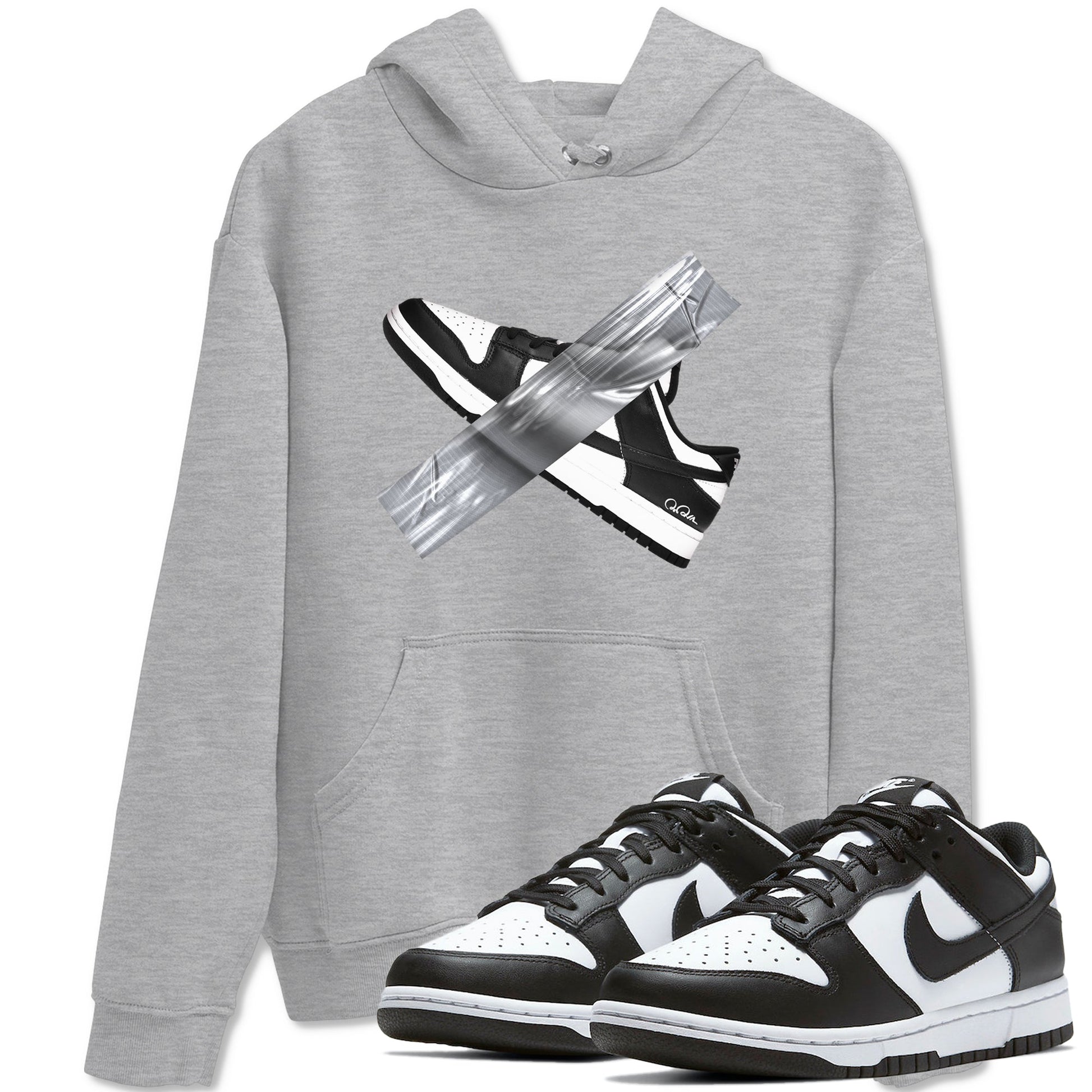 Dunk Panda shirt to match jordans Duct Tape sneaker tees Dunk Panda SNRT Sneaker Release Tees unisex cotton Heather Grey 1 crew neck shirt