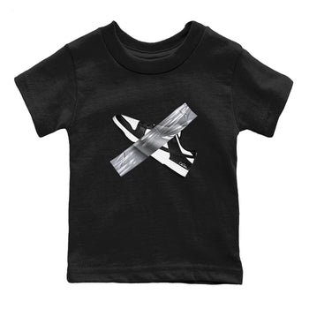 Dunk Panda shirt to match jordans Duct Tape sneaker tees Dunk Panda SNRT sneaker release tees baby toddler Black 2 cotton Shirt