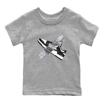 Dunk Panda shirt to match jordans Duct Tape sneaker tees Dunk Panda SNRT sneaker release tees baby toddler Heather Grey 2 cotton Shirt