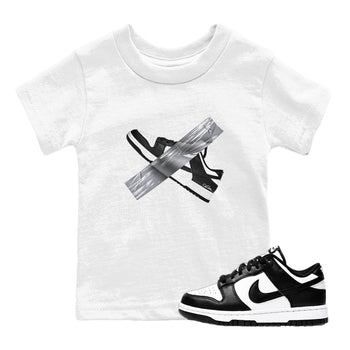 Dunk Panda shirt to match jordans Duct Tape sneaker tees Dunk Panda SNRT sneaker release tees baby toddler White 1 cotton Shirt