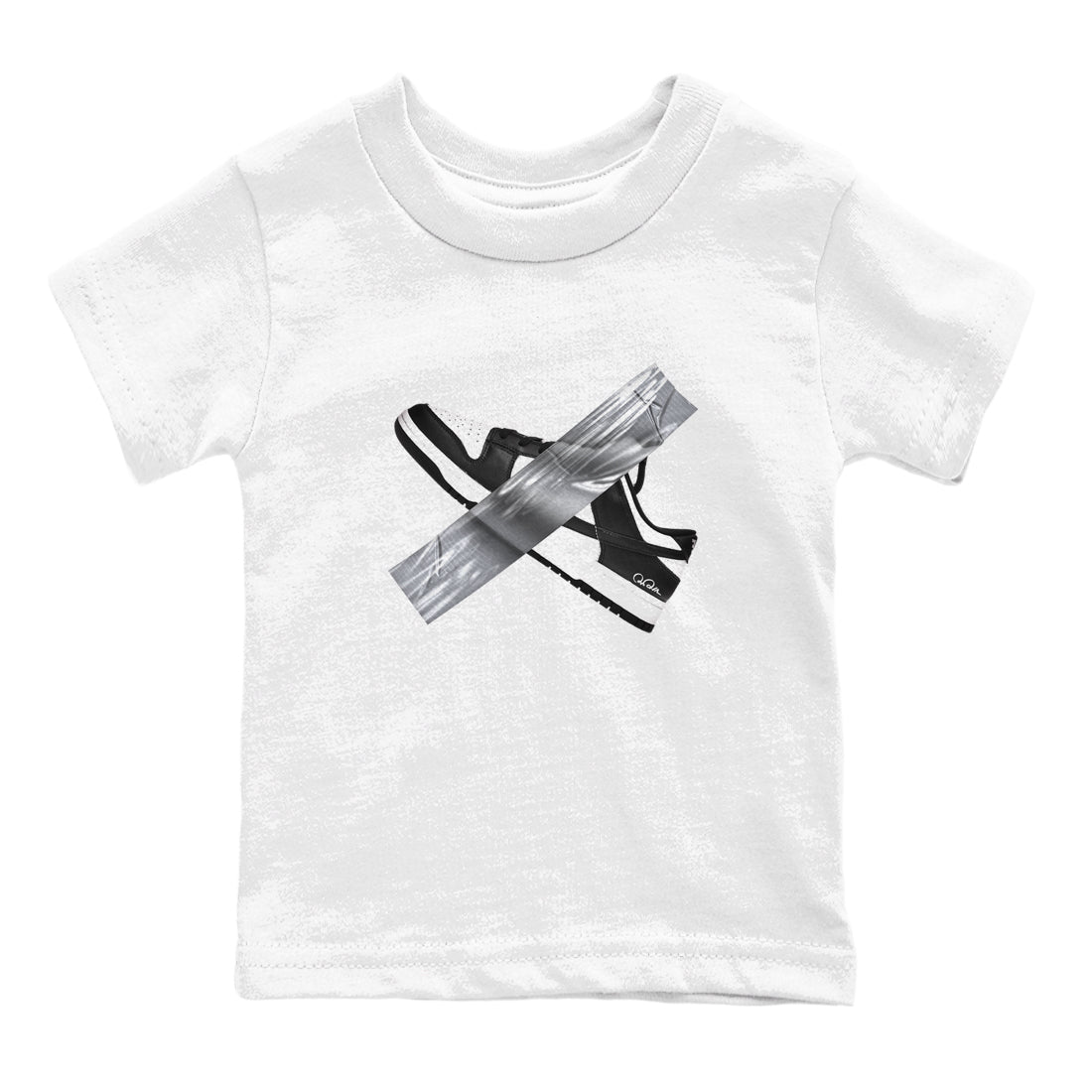 Dunk Panda shirt to match jordans Duct Tape sneaker tees Dunk Panda SNRT sneaker release tees baby toddler White 2 cotton Shirt
