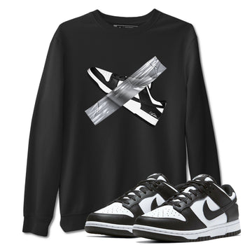 Dunk Panda shirt to match jordans Duct Tape sneaker tees Dunk Panda SNRT Sneaker Release Tees unisex cotton Black 1 crew neck shirt