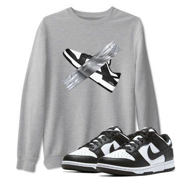 Dunk Panda shirt to match jordans Duct Tape sneaker tees Dunk Panda SNRT Sneaker Release Tees unisex cotton Heather Grey 1 crew neck shirt