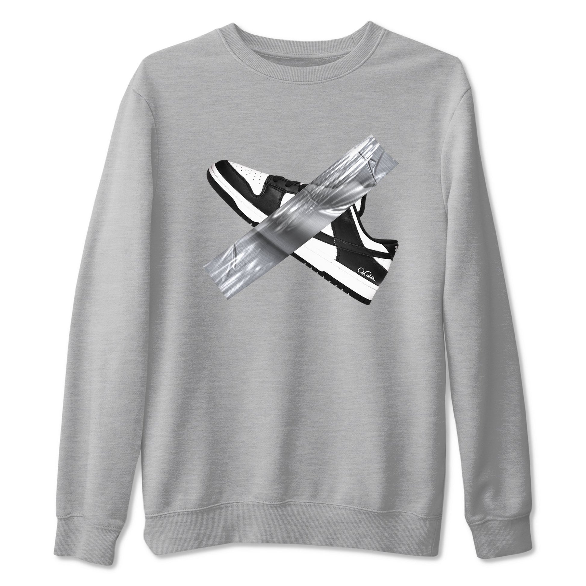 Dunk Panda shirt to match jordans Duct Tape sneaker tees Dunk Panda SNRT Sneaker Release Tees unisex cotton Heather Grey 2 crew neck shirt