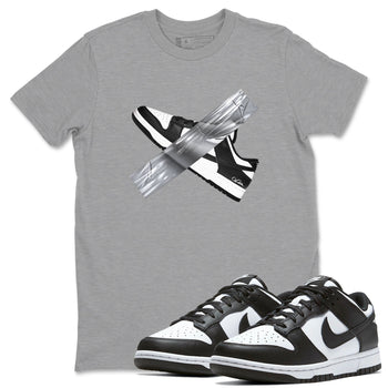 Dunk Panda shirt to match jordans Duct Tape sneaker tees Dunk Panda SNRT Sneaker Release Tees unisex cotton Heather Grey 1 crew neck shirt