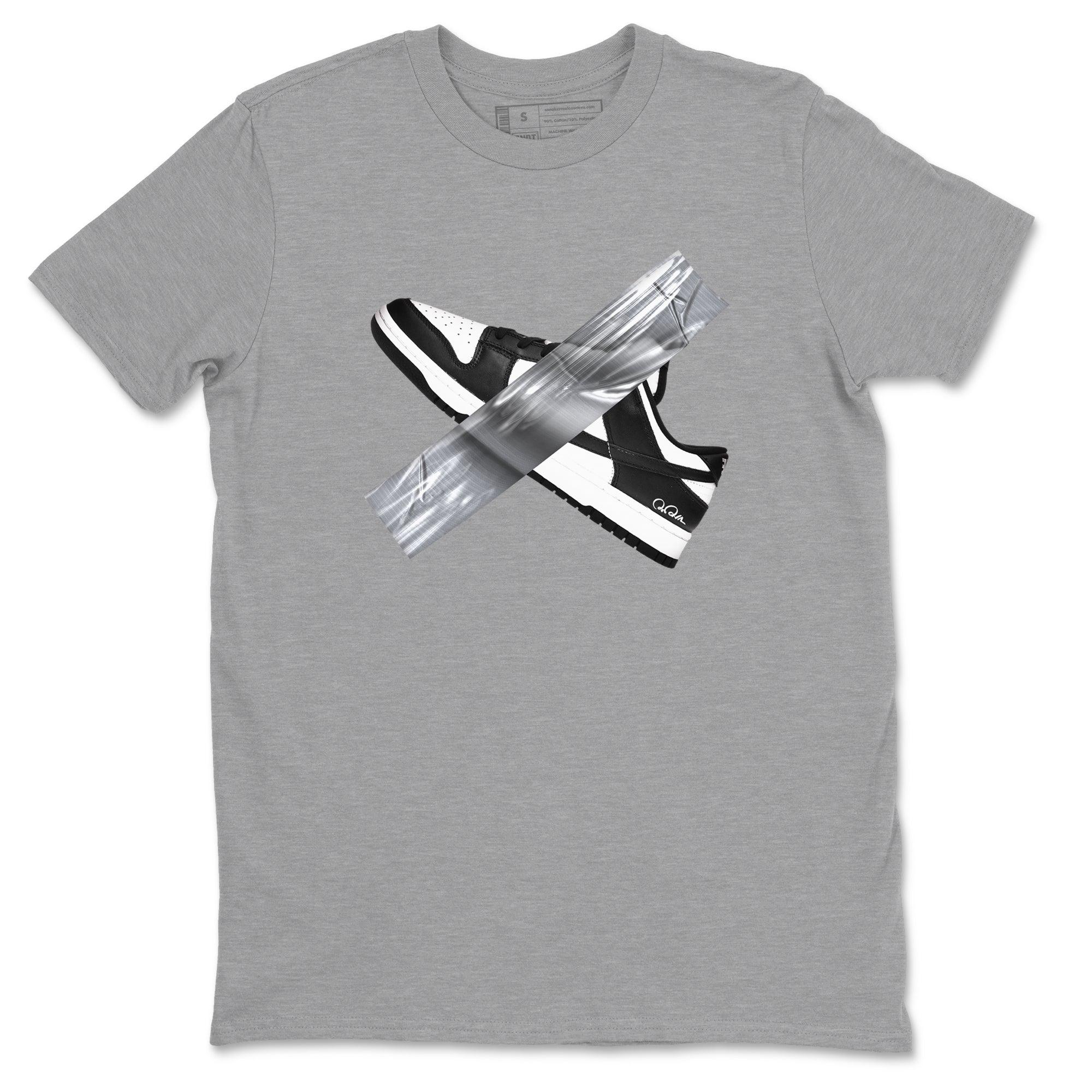 Dunk Panda shirt to match jordans Duct Tape sneaker tees Dunk Panda SNRT Sneaker Release Tees unisex cotton Heather Grey 2 crew neck shirt