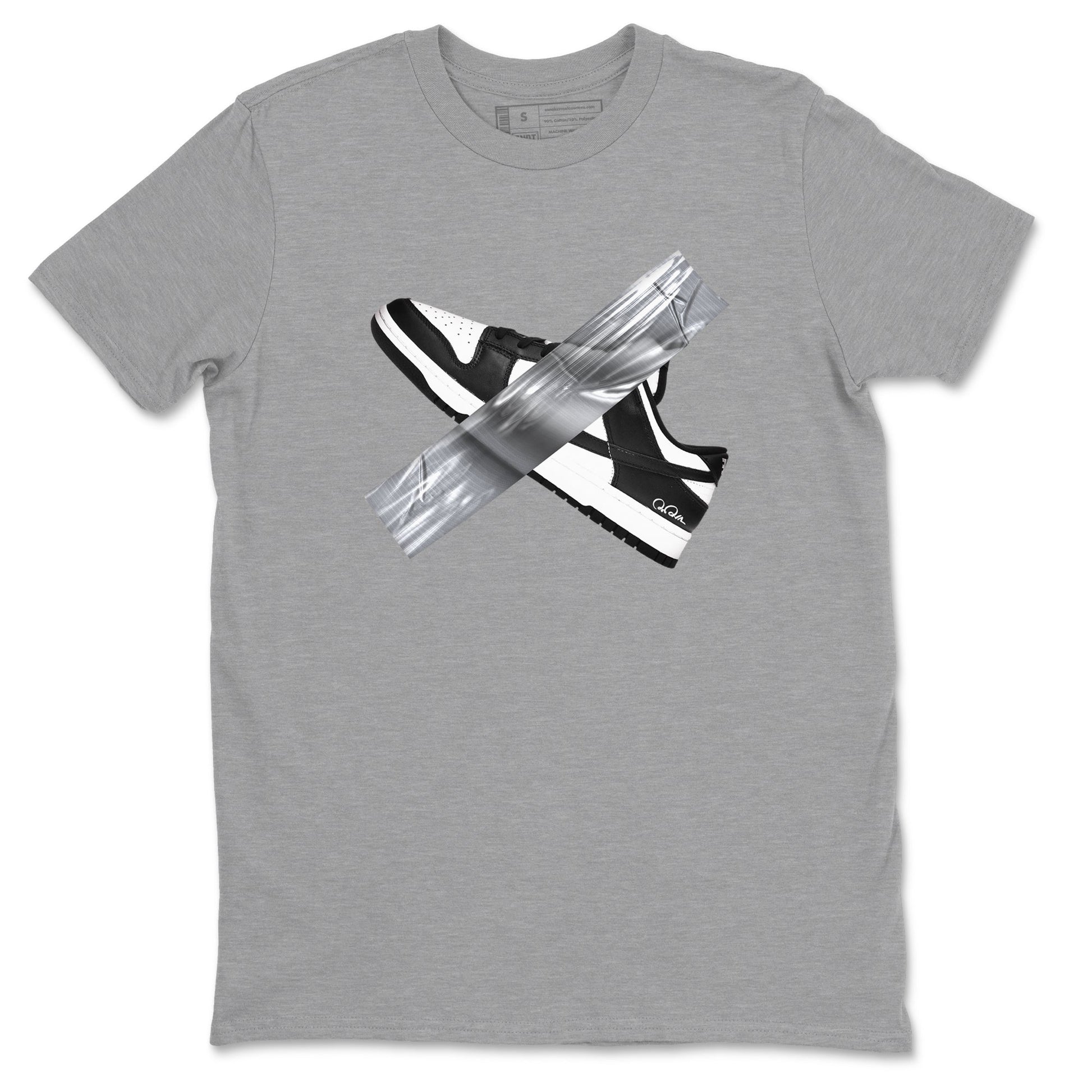 Dunk Panda shirt to match jordans Duct Tape sneaker tees Dunk Panda SNRT Sneaker Release Tees unisex cotton Heather Grey 2 crew neck shirt
