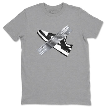 Dunk Panda shirt to match jordans Duct Tape sneaker tees Dunk Panda SNRT Sneaker Release Tees unisex cotton Heather Grey 2 crew neck shirt