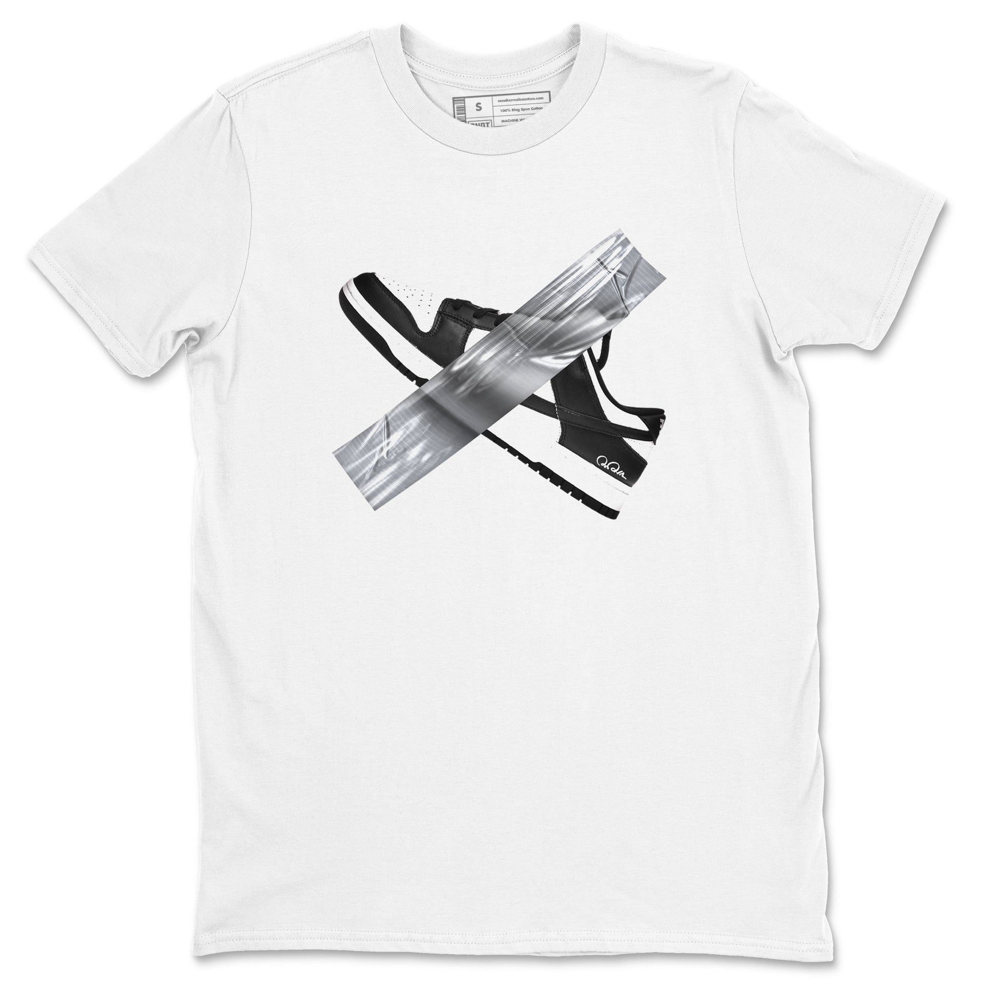 Dunk Panda shirt to match jordans Duct Tape sneaker tees Dunk Panda SNRT Sneaker Release Tees unisex cotton White 2 crew neck shirt