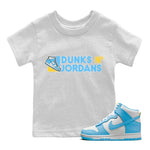 Dunk Blue Chill Sneaker Match Tees Dunks N Jordans Sneaker Tees Dunk Blue Chill Sneaker Release Tees Kids Shirts