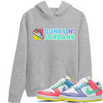 Dunk Easter Candy Sneaker Match Tees Dunks N Jordans Sneaker Tees Holiday Easter T-Shirt Sneaker Release Tees Unisex Shirts Heather Grey 1