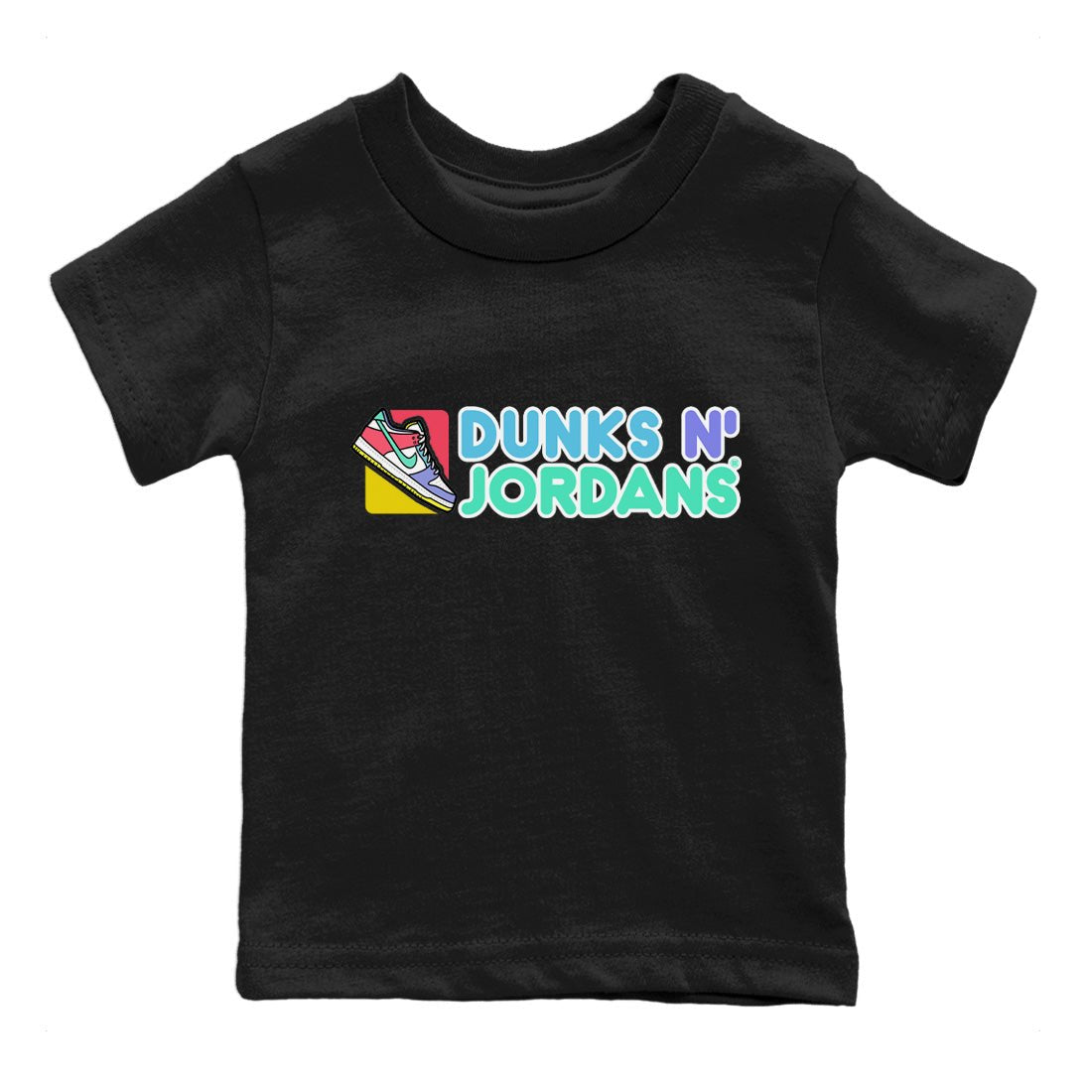 Dunk Easter Candy Sneaker Match Tees Dunks N Jordans Sneaker Tees Holiday Easter T-Shirt Sneaker Release Tees Kids Shirts Black 2