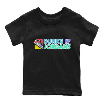 Dunk Easter Candy Sneaker Match Tees Dunks N Jordans Sneaker Tees Holiday Easter T-Shirt Sneaker Release Tees Kids Shirts Black 2