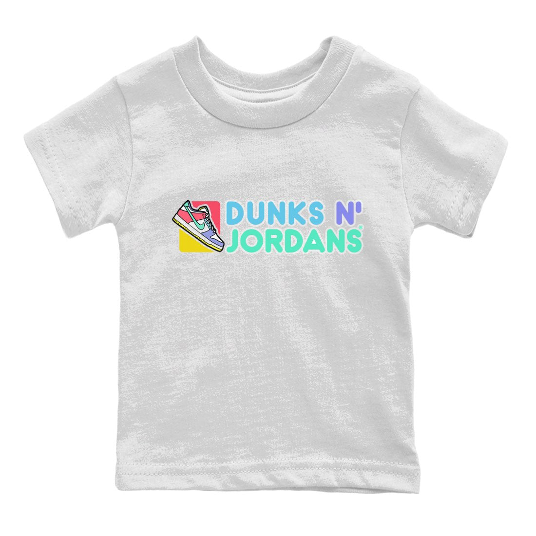 Dunk Easter Candy Sneaker Match Tees Dunks N Jordans Sneaker Tees Holiday Easter T-Shirt Sneaker Release Tees Kids Shirts White 2