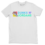 Dunk Easter Candy Sneaker Match Tees Dunks N Jordans Sneaker Tees Holiday Easter T-Shirt Sneaker Release Tees Unisex Shirts White 2