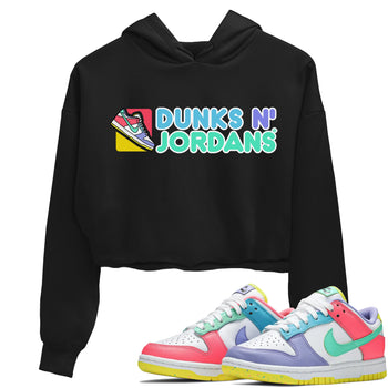 Dunk Easter Candy Sneaker Match Tees Dunks N Jordans Sneaker Tees Holiday Easter T-Shirt Sneaker Release Tees Women's Shirts Black 1