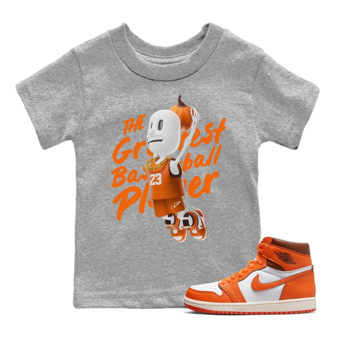 Air Jordan 1 Starfish shirt to match jordans Dunkshot Boy sneaker tees AJ1Starfish SNRT Sneaker Release Tees Baby Toddler Heather Grey 1 T-Shirt Halloween Custumes