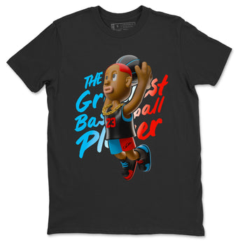 Air Jordan 1 UNC to Chicago Sneaker Match Tees Dunkshot Boy Sneaker Tees AJ1 UNC to Chicago Sneaker Release Tees Unisex Shirts Black 2