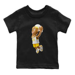 Air Jordan 11 Yellow Python Sneaker Match Tees Dunkshot Boy Sneaker Tees AJ11 Yellow Python Sneaker Release Tees Kids Shirts Black 2