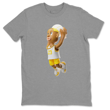 Air Jordan 11 Yellow Python Sneaker Match Tees Dunkshot Boy Sneaker Tees AJ11 Yellow Python Sneaker Release Tees Unisex Shirts Heather Grey 2