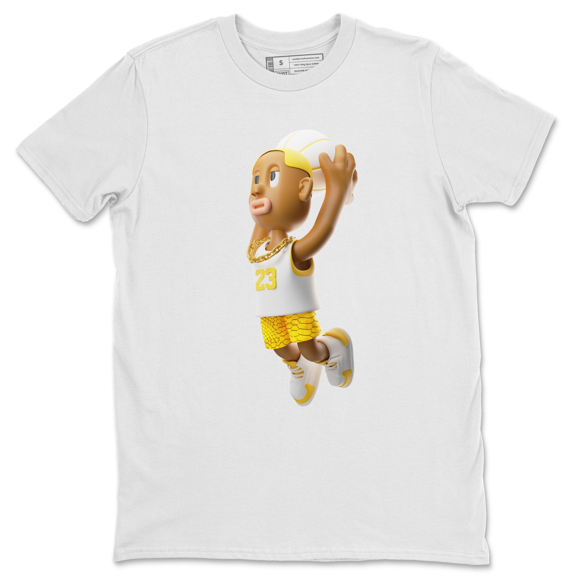 Air Jordan 11 Yellow Python Sneaker Match Tees Dunkshot Boy Sneaker Tees AJ11 Yellow Python Sneaker Release Tees Unisex Shirts White 2