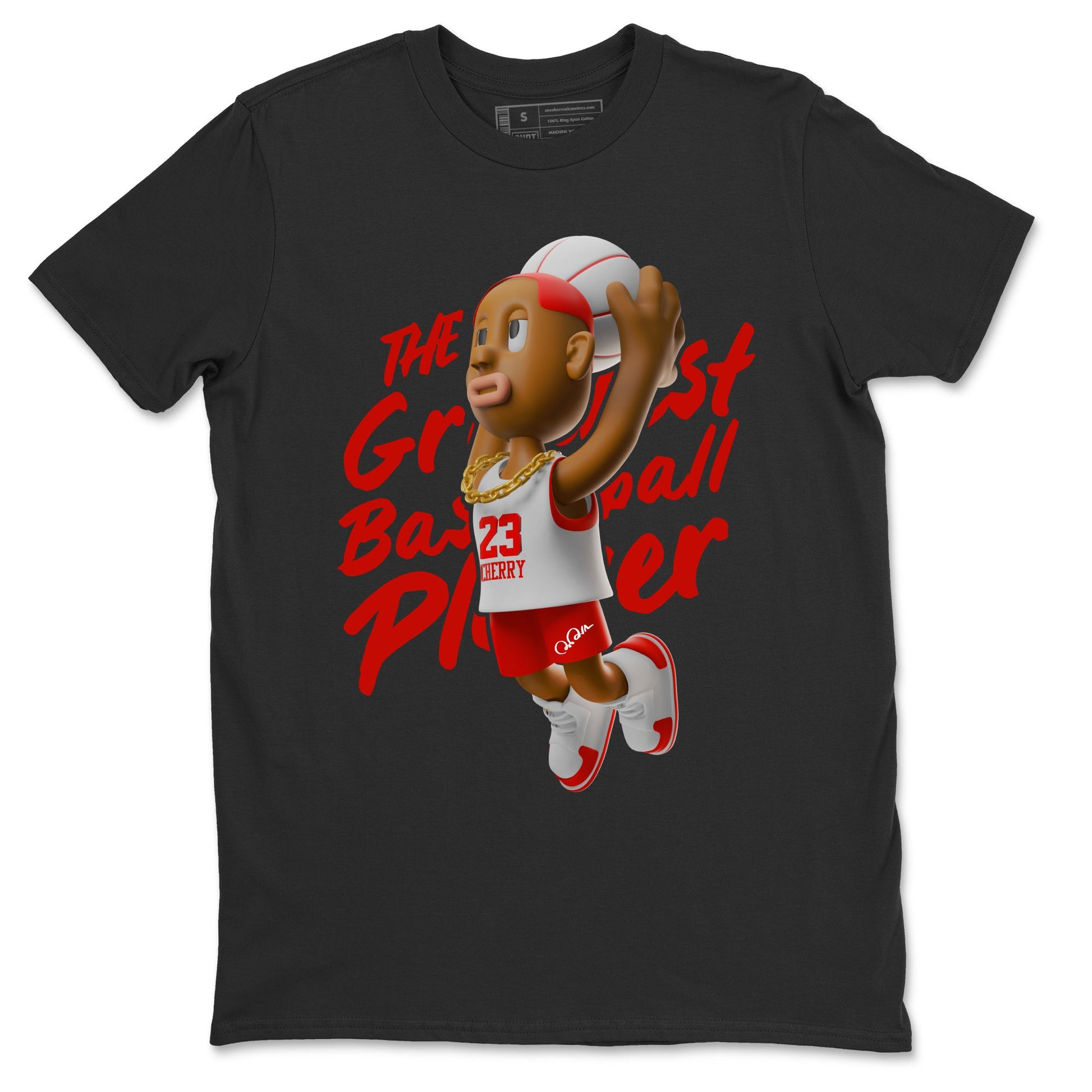 Air Jordan 12 Cherry Sneaker Match Tees Dunkshot Boy Sneaker Tees AJ12 Cherry Sneaker Release Tees Unisex Shirts Black 2