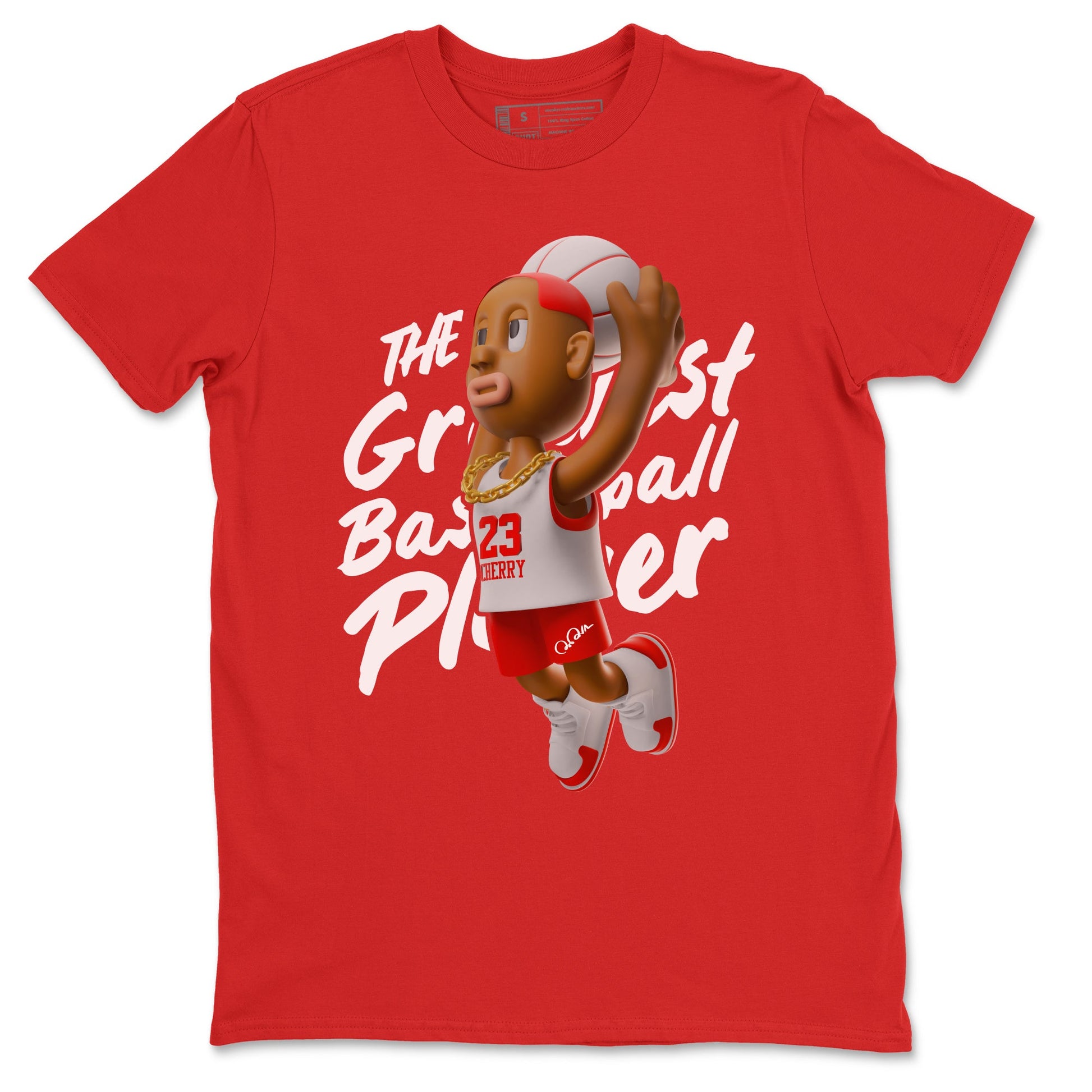 Air Jordan 12 Cherry Sneaker Match Tees Dunkshot Boy Sneaker Tees AJ12 Cherry Sneaker Release Tees Unisex Shirts Red 2