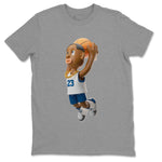 Air Jordan 3 Wizards Sneaker Match Tees Dunkshot Boy Sneaker Tees AJ3 NBA Wizards  Sneaker Release Tees Unisex Shirts Heather Grey 2