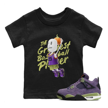 Air Jordan 4 Canyon Purple shirt to match jordans Dunkshot Boy sneaker tees AJ4 Canyon Purple SNRT Sneaker Release Tees Baby Toddler Black 1 T-Shirt, Halloween tshirt