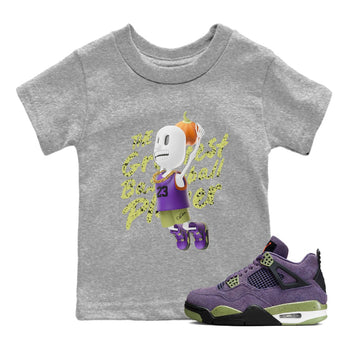 Air Jordan 4 Canyon Purple shirt to match jordans Dunkshot Boy sneaker tees AJ4 Canyon Purple SNRT Sneaker Release Tees Baby Toddler Heather Grey 1 T-Shirt, Halloween tshirt